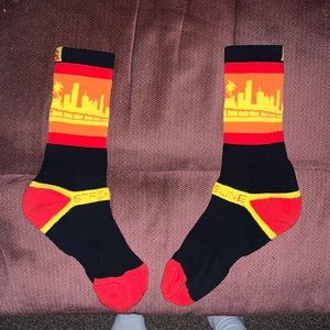 Strideline Mens Black Socks One Size